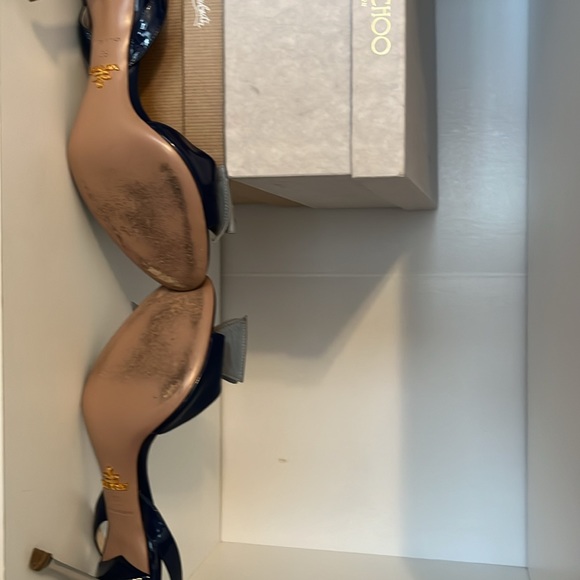 Prada blue bow open-toe pumps size 9 - Picture 7 of 11